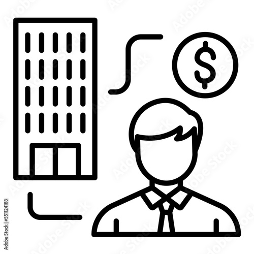 Agency Commission Icon Style