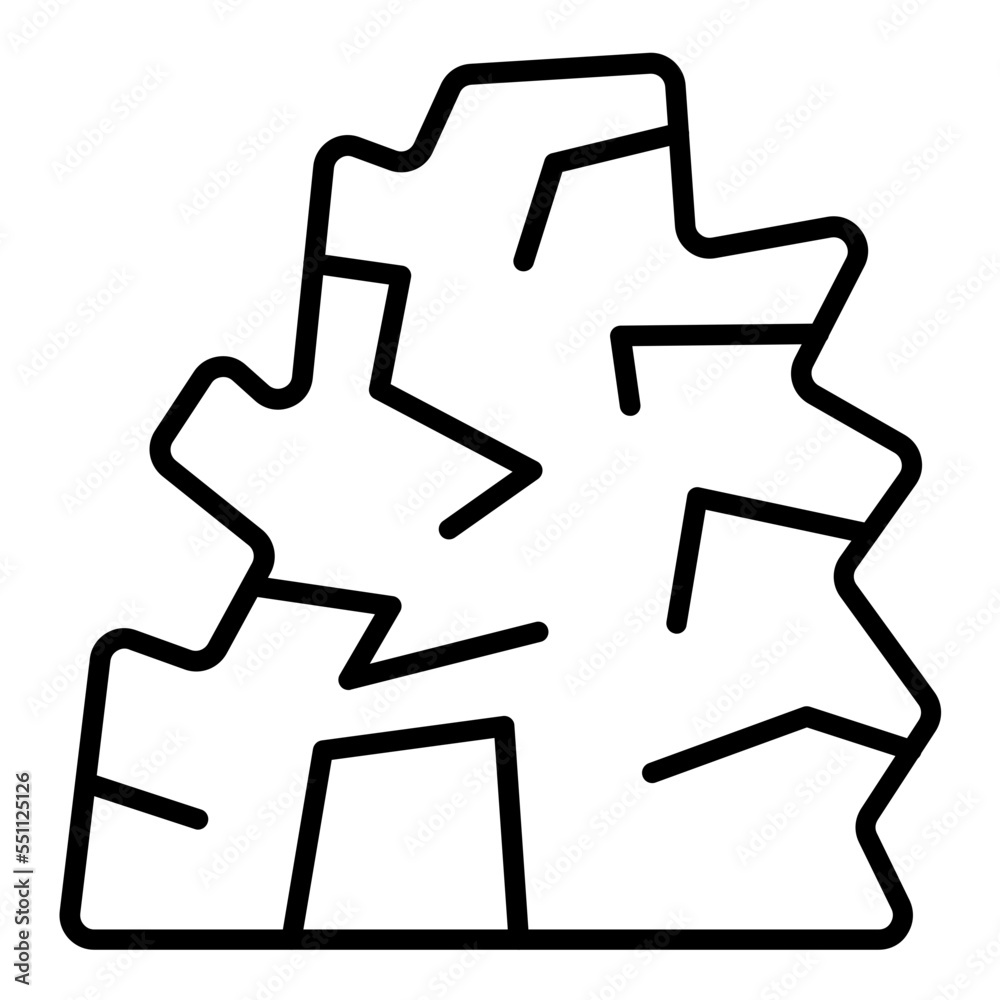 Desert Cave Icon Style Desert Cave Icon Style