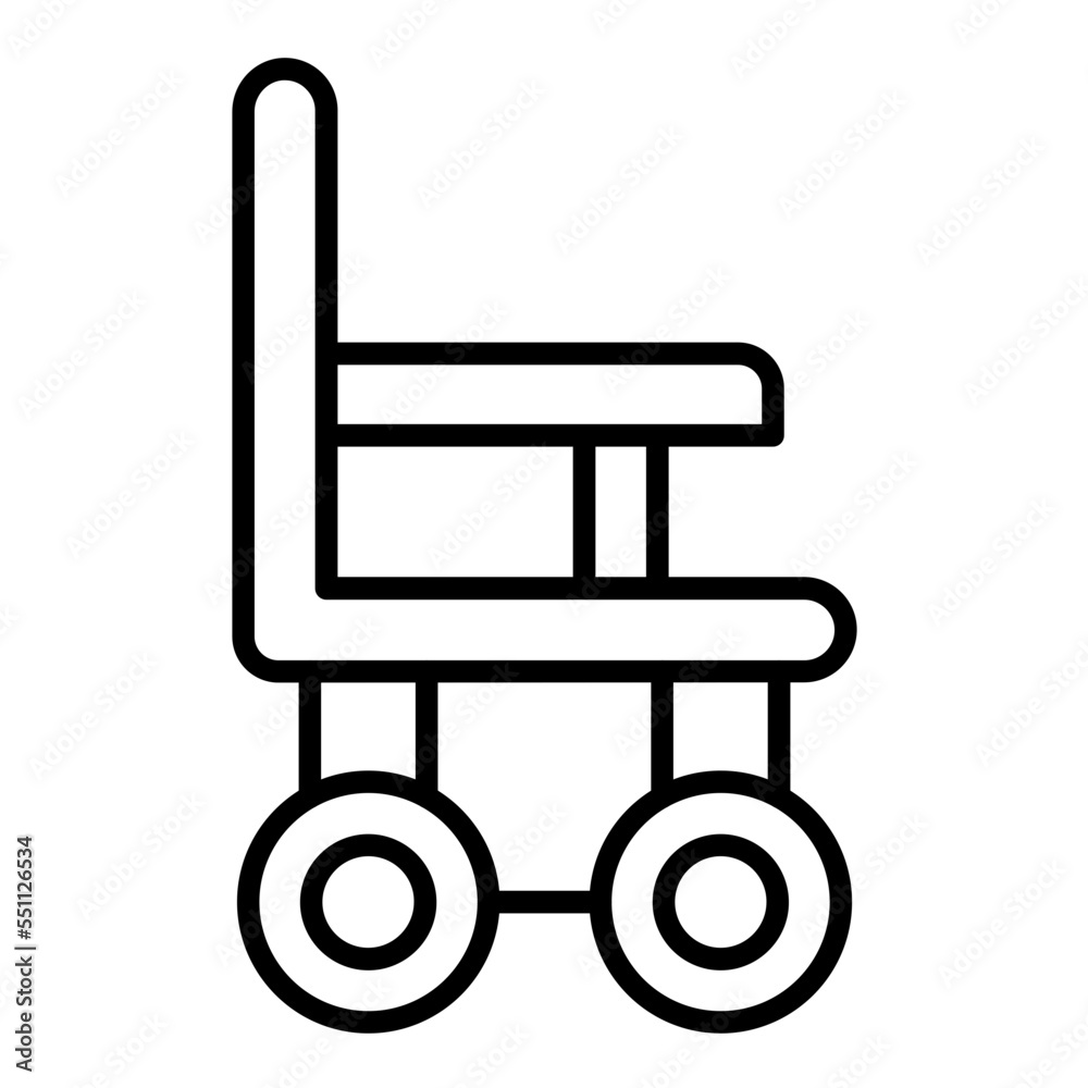 Automatic Wheelchair Icon Style Automatic Wheelchair Icon Style