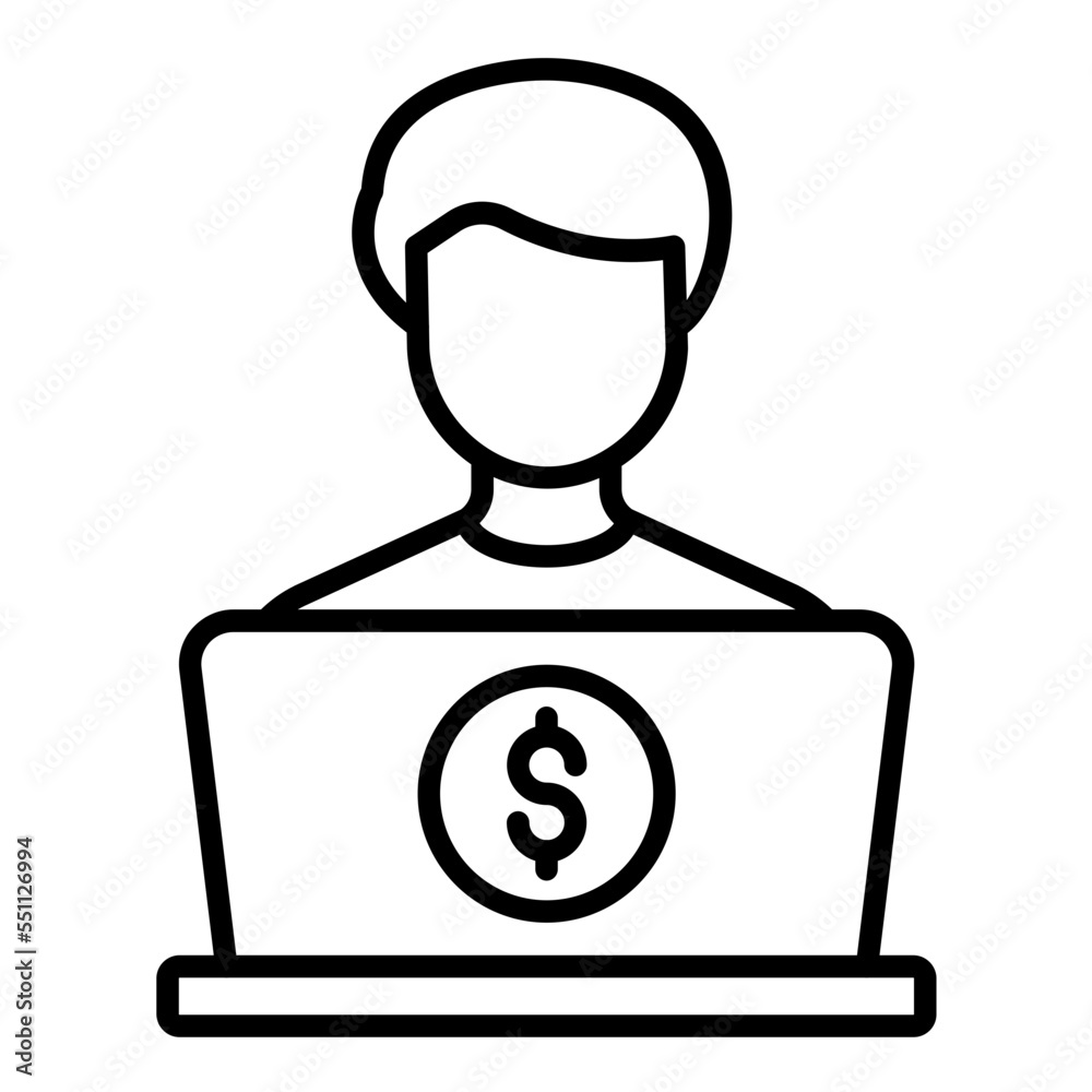 Freelancing Icon Style Freelancing Icon Style