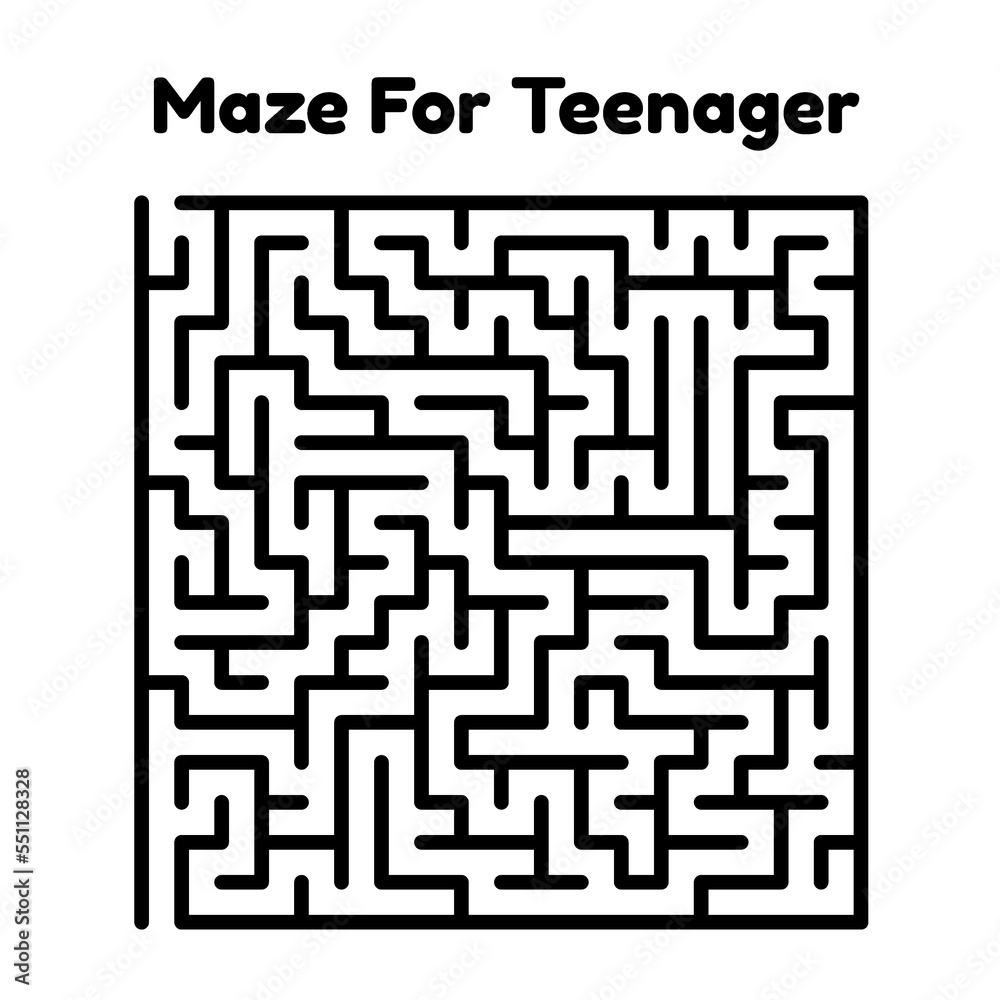 Maze For Teenager