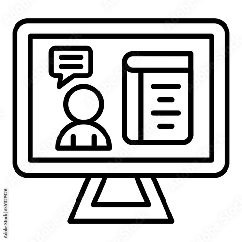 Live Lecture Icon Style