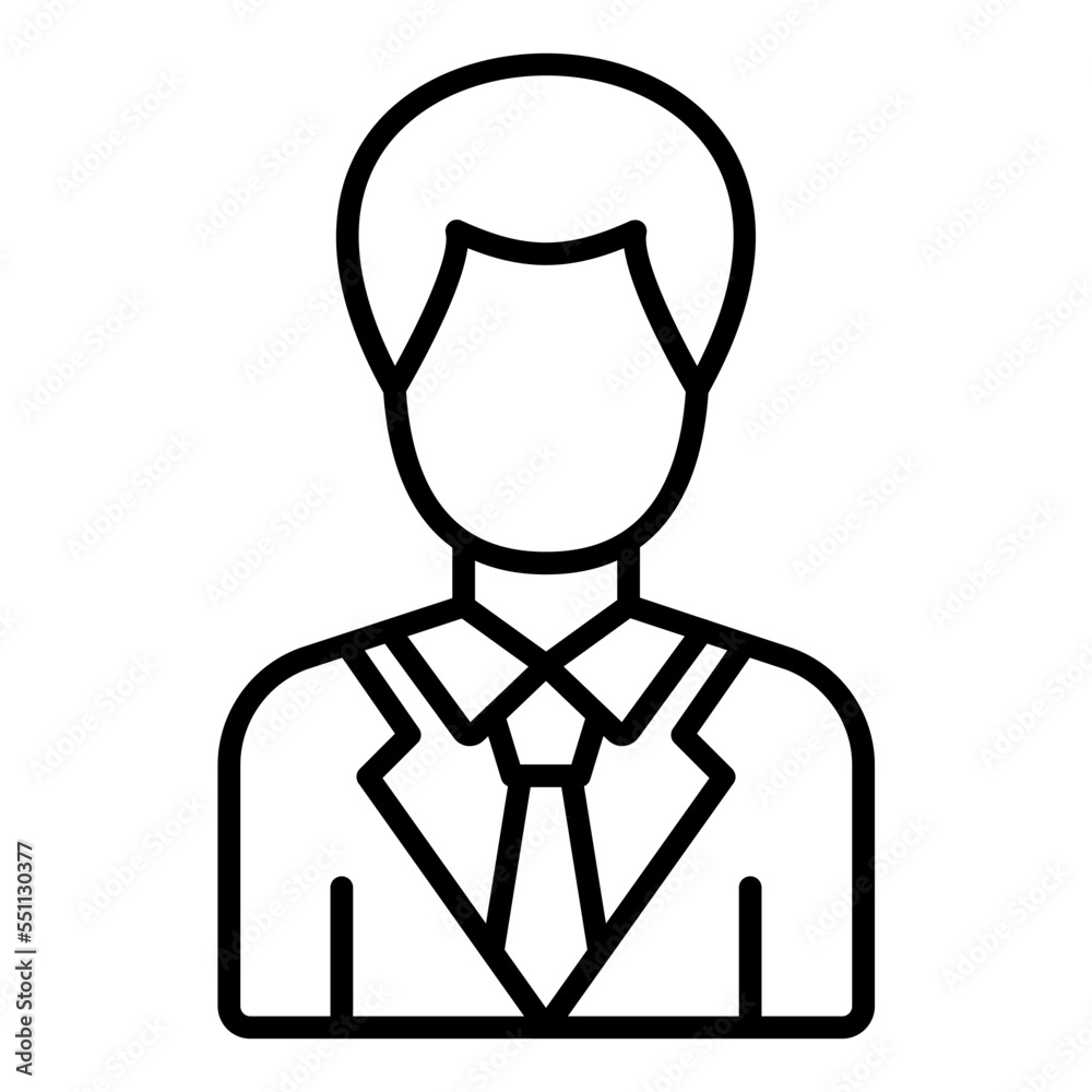 Obraz premium Director Male Icon Style