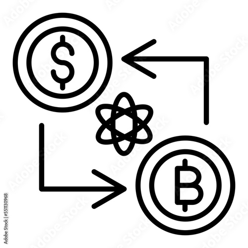Atomic Swap Icon Style