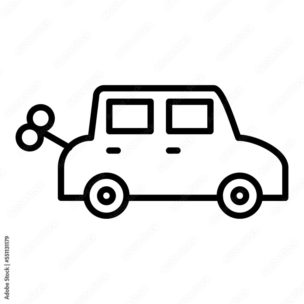 Car Toy Icon Style