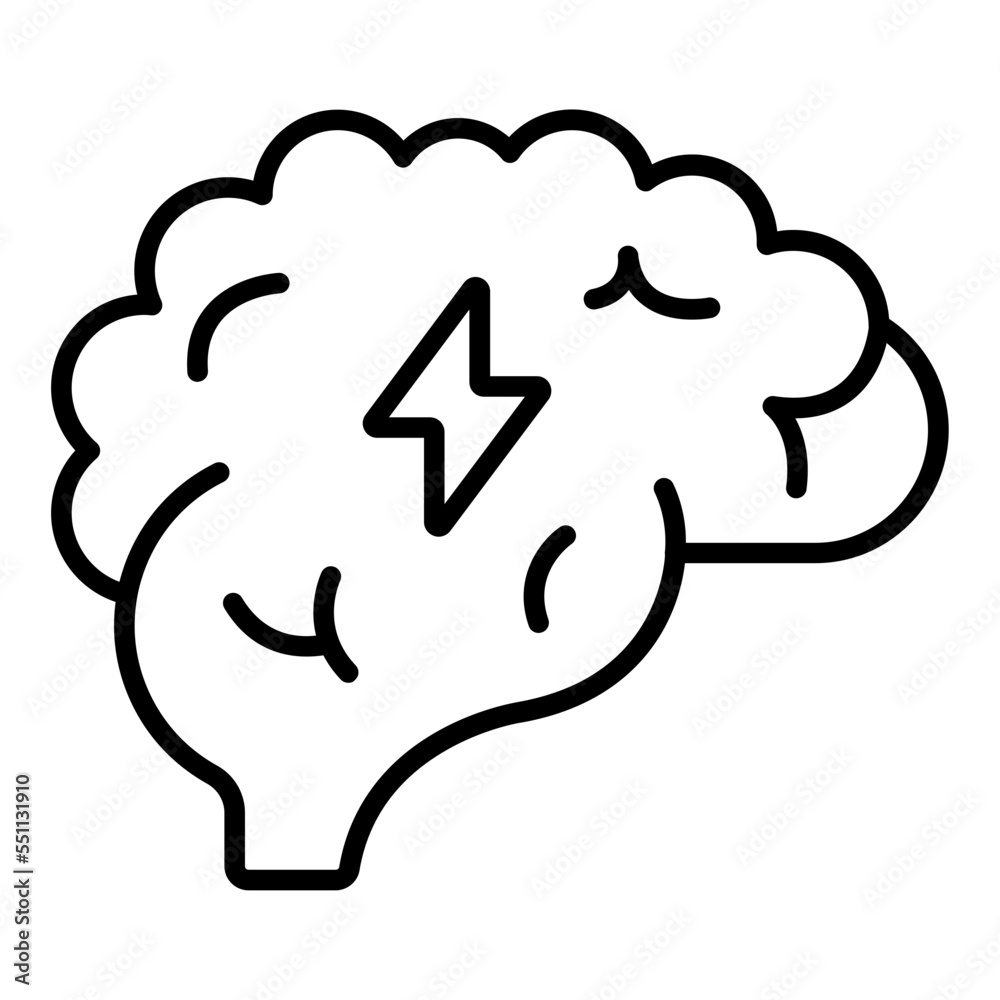 Brain Power Icon Style Brain Power Icon Style