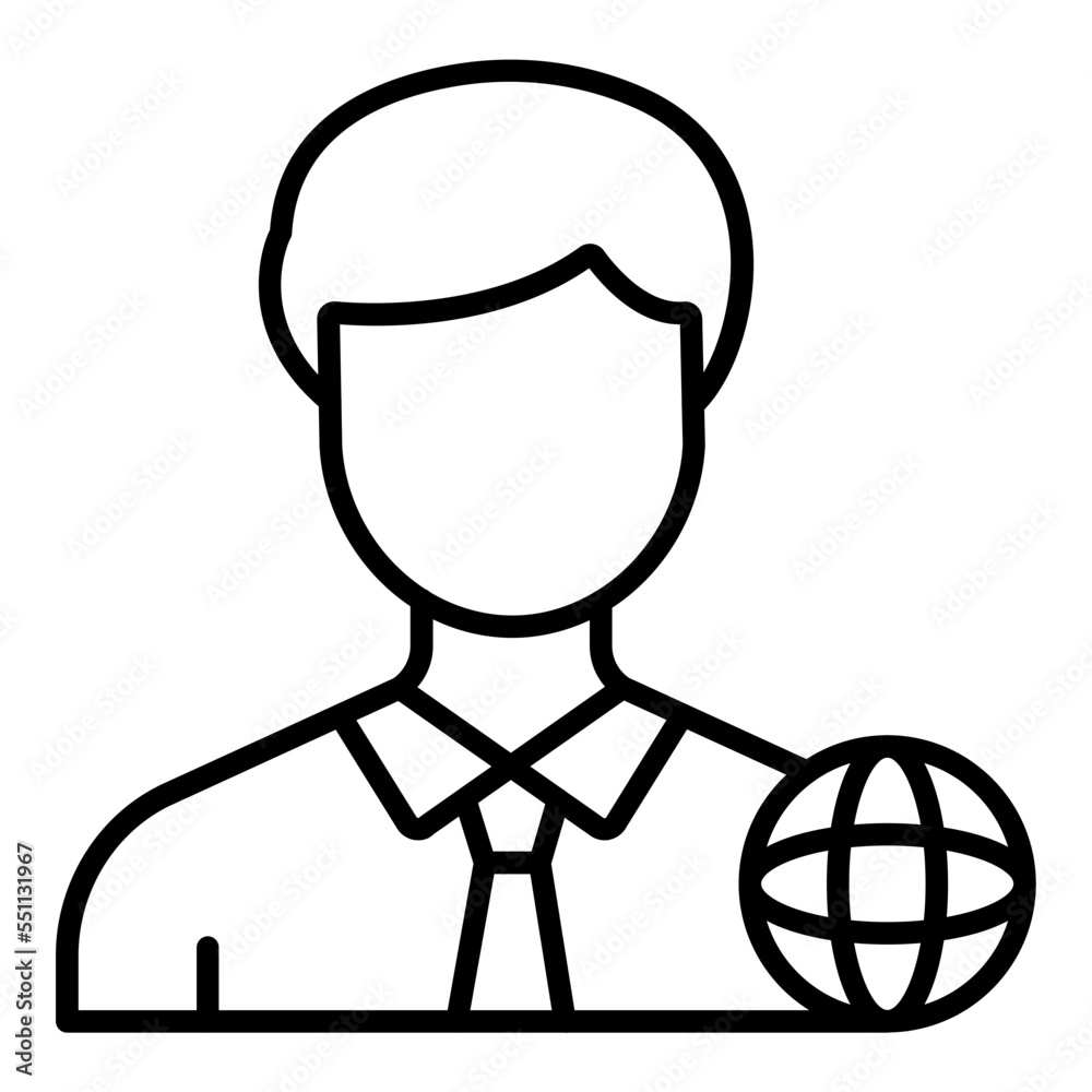 Digital Man Icon Style