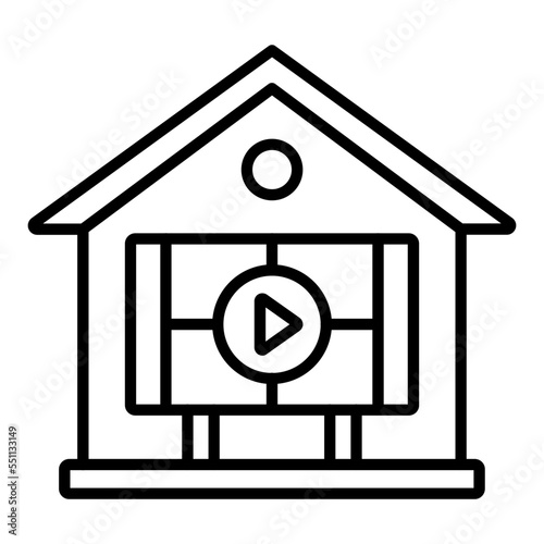 Home Theater Icon Style