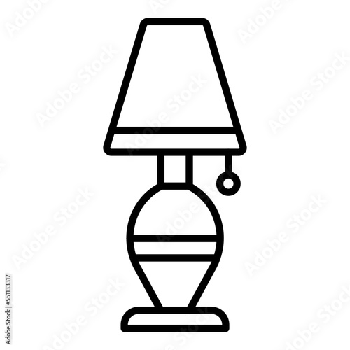 Desk Lamp Icon Style