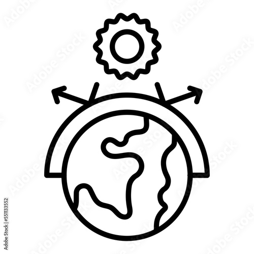 Greenhouse Effect Icon Style