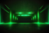 midjourney illustration of a green neon background image