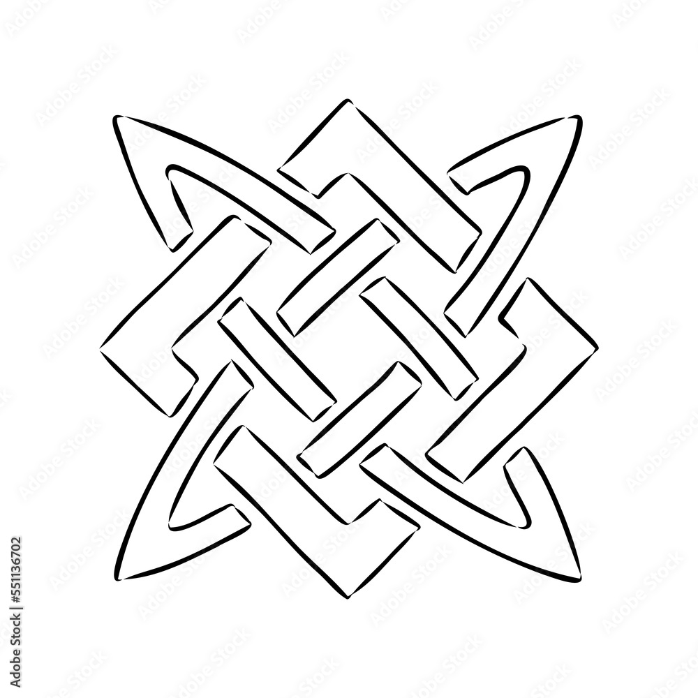 slavic amulet vector sketches, the sign of svarog slavic amulet vector sketches, the sign of svarog