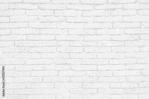 White grunge brick wall texture background for stone tile block painted in grey light color wallpaper modern interior