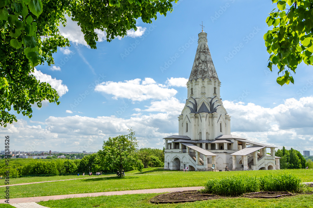 Church of the Ascension in Kolomenskoye Park, Moscow, Russia
