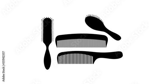 Comb silhouette