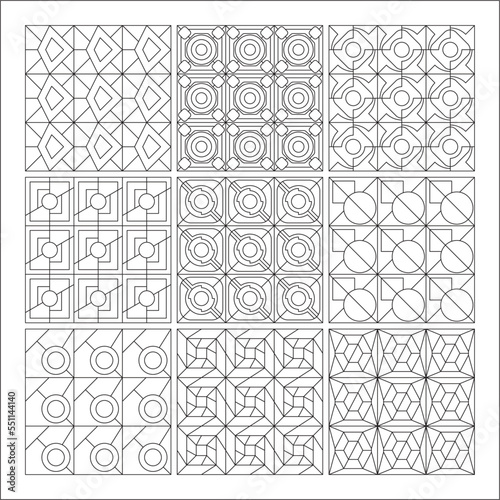 Retro Seamless Pattern ,The geometric pattern with stripes . Seamless vector background.Graphic modern pattern.