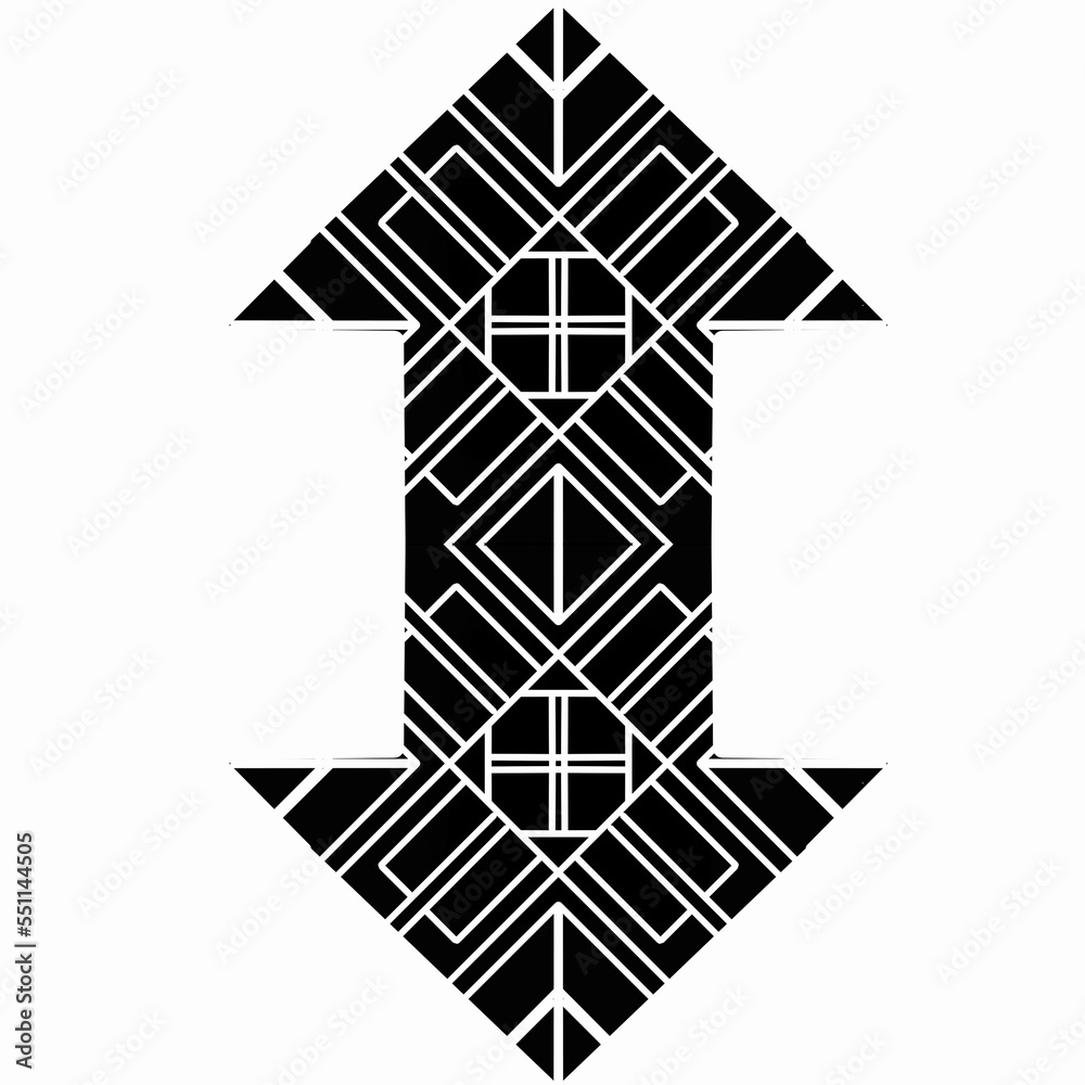 Fototapeta premium Arrow cross symbol