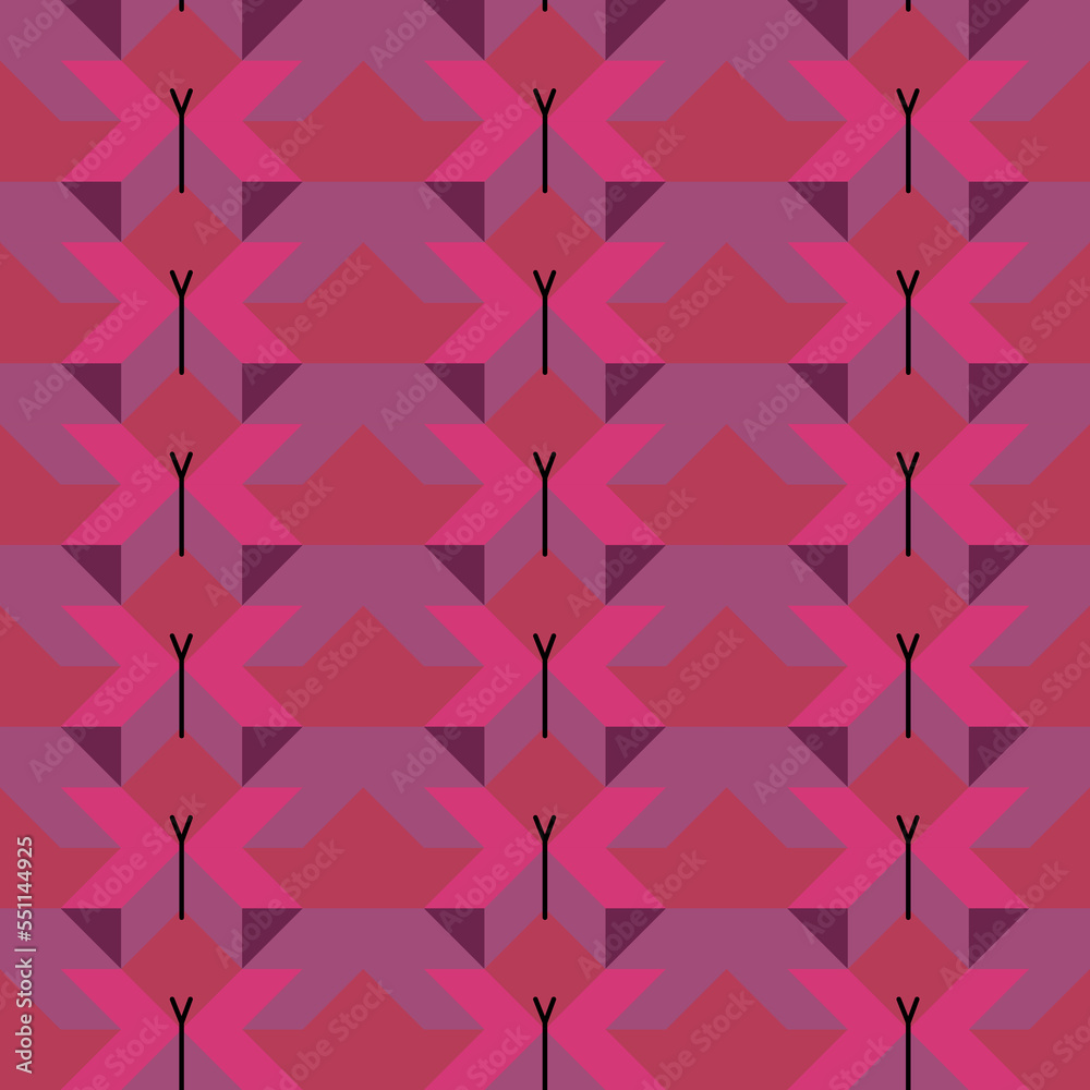 Geometric shapes butterfly. Seamless pattern. Insect mosaic from polygons. Flat sketch vector illustration. Geometric shapes butterfly. Seamless pattern. Insect mosaic from polygons. Flat sketch vector illustration.