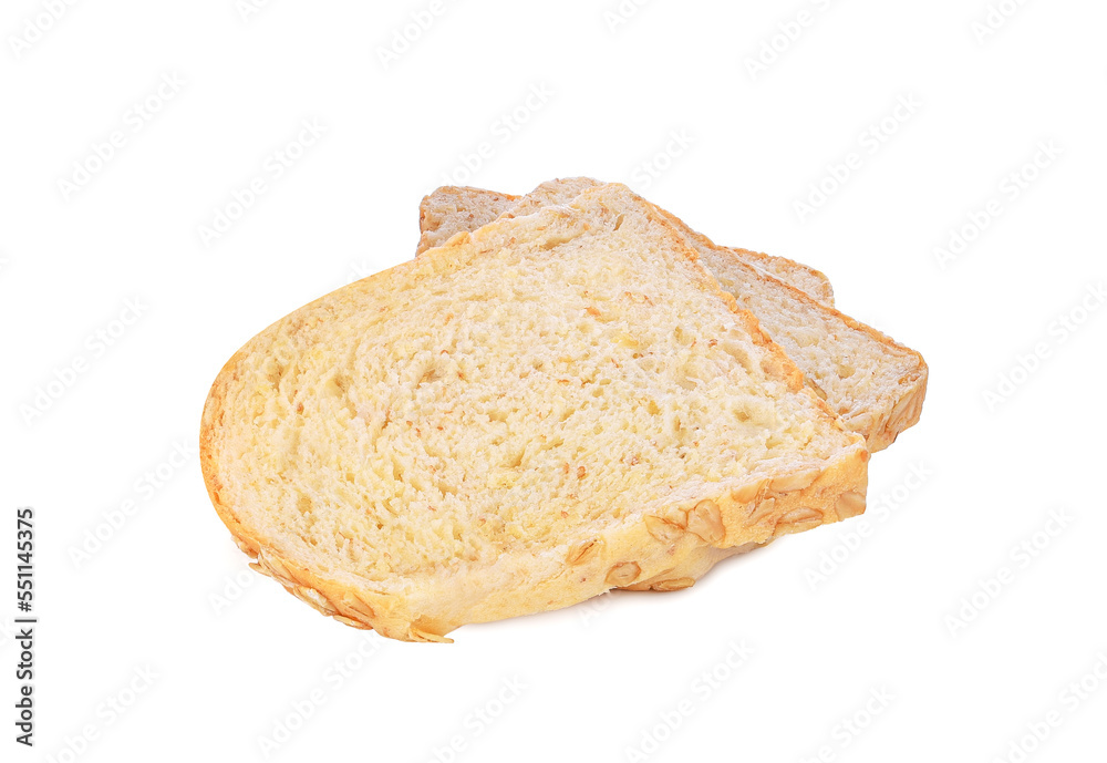 Sliced bread isolated on white background. Sliced bread isolated on white background.