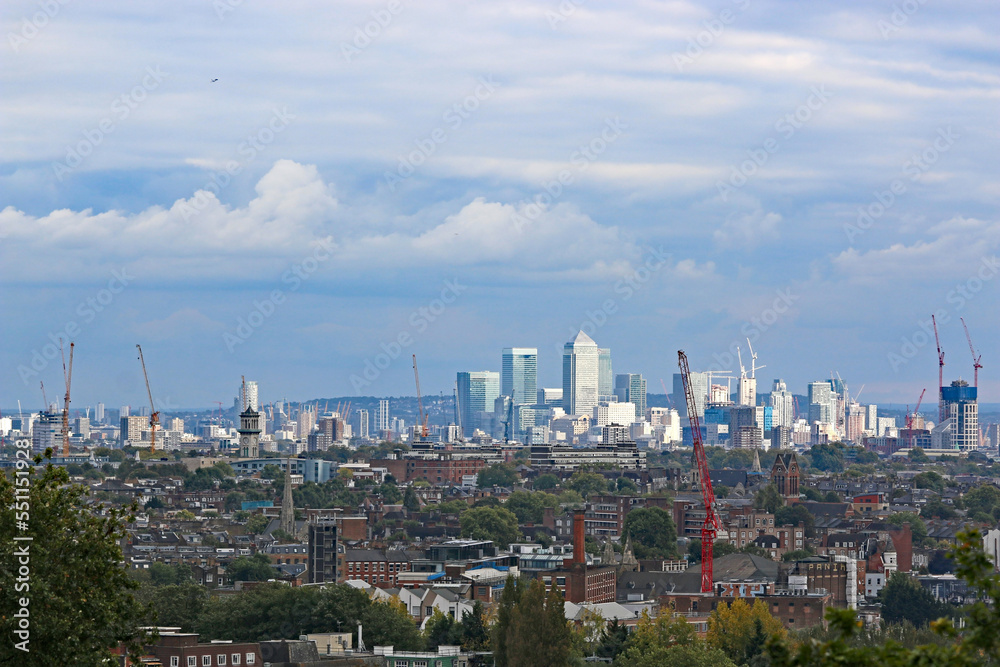 London skyline from Parliament Hill	