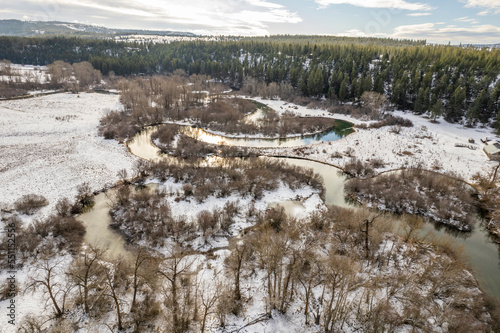 winter landscape with snow covered trees