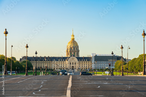 Dome of Les Invalides seen across Pont Alexandre III bridge in Paris. France © Pawel Pajor