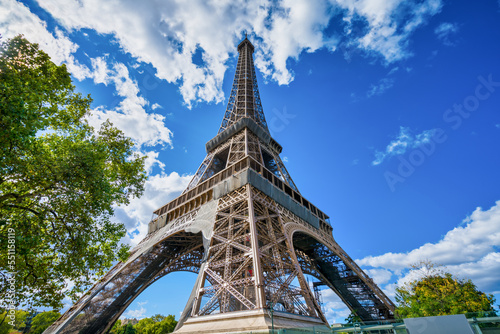 Eiffel Tower on sunny day in Paris. France © Pawel Pajor