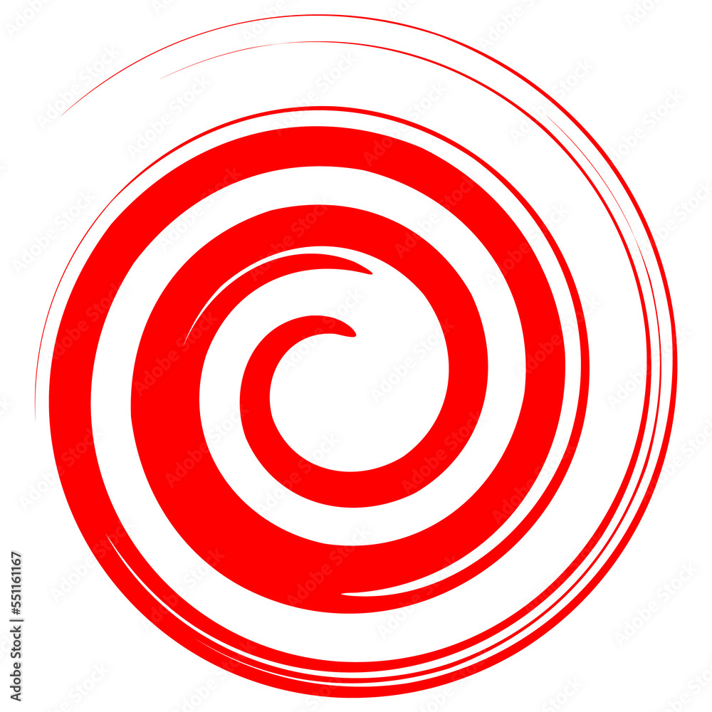 Illustration of a wide spiral image in red on transparant background, png Illustration of a wide spiral image in red on transparant background, png