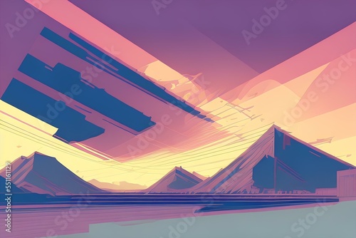 background with pyramids © LikotoArtworks