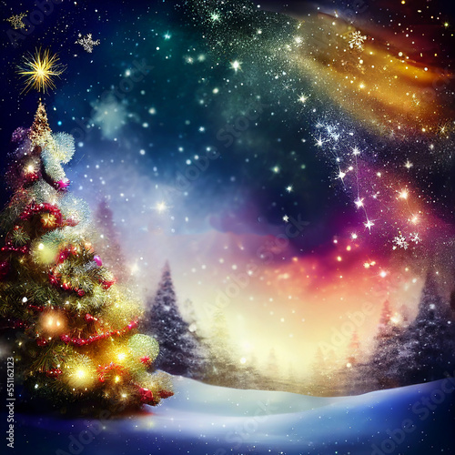 Christmas tree in the night © raquel