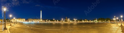 Photography The Luxor Egyptian Obelisk panorama at the center of Place de la Concorde, Paris