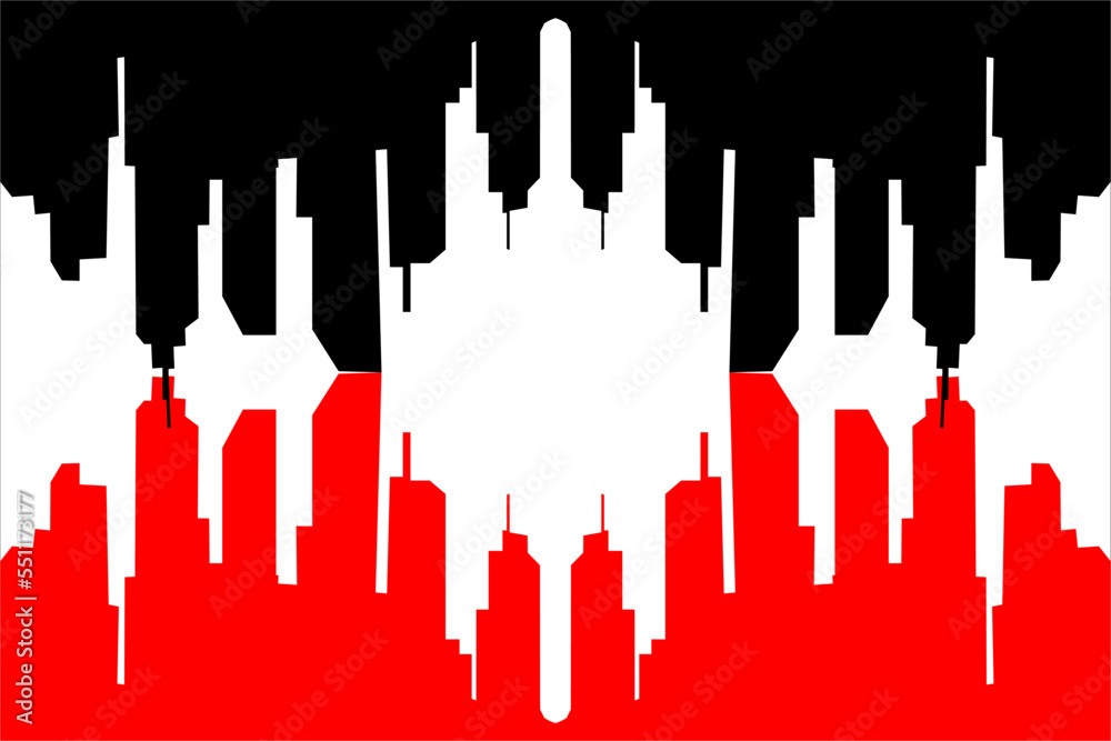 design vector background with a unique pattern and a combination of red and black colors