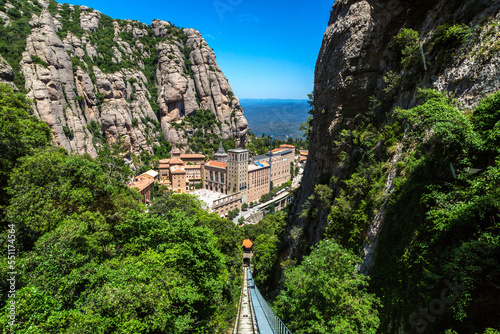 Photography Montserrat funicular railway