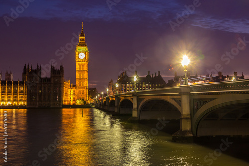 Big Ben, Parliament, Westminster bridge in London