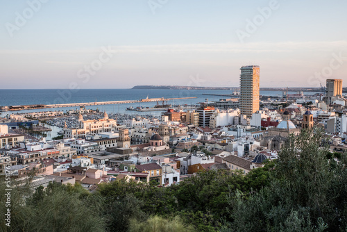 panoramic view of Alicante city in Spain © evalco