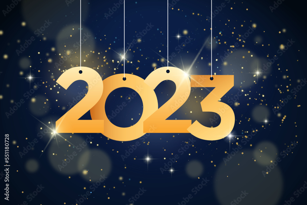 New Year 2023 greeting card