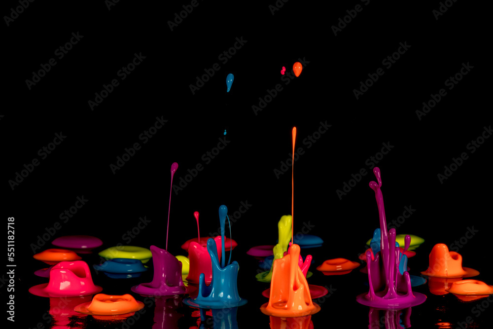 Paint Splash High Speed Liquid Art