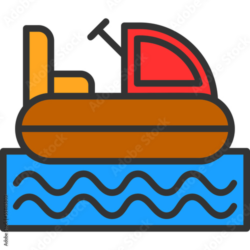 Bumper Boat Icon