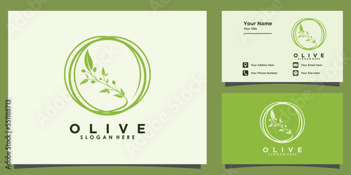 olive oil logo design and business card