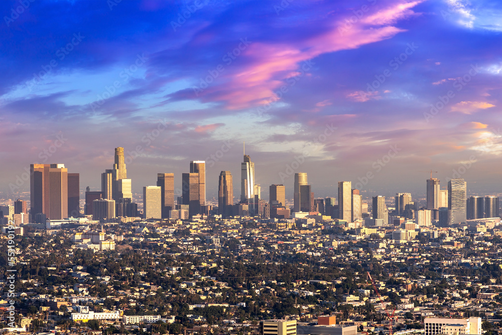 Obraz premium Panoramic view of Los Angeles