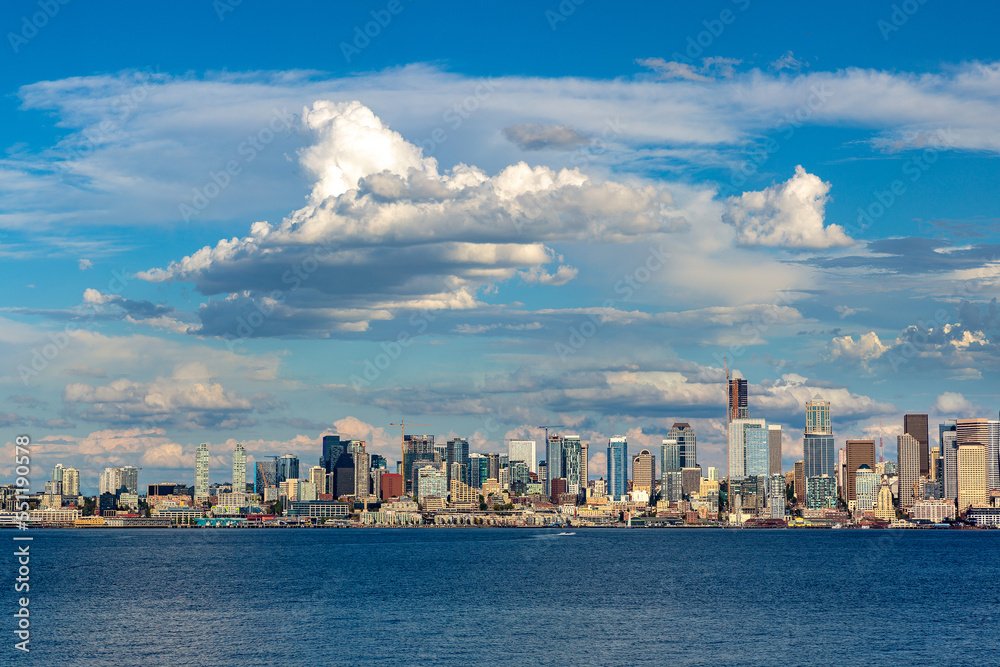 Seattle cityscape at Elliott Bay