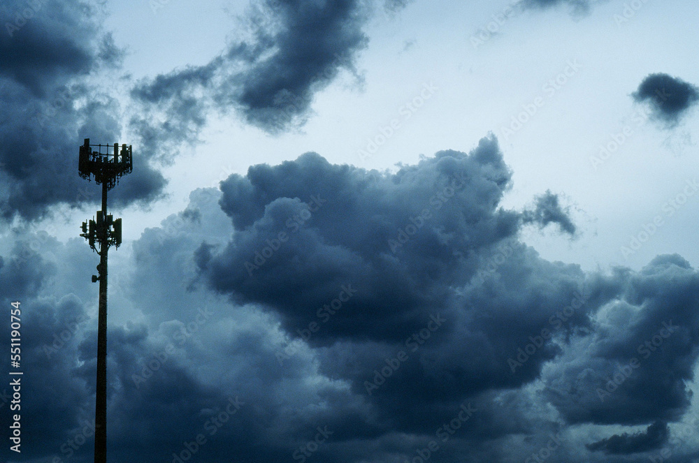 Cell Tower in a Storm