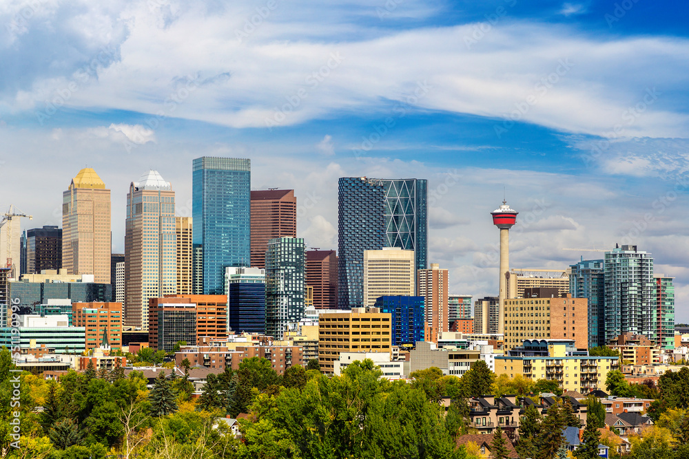 Obraz premium Calgary in sunny day, Canada