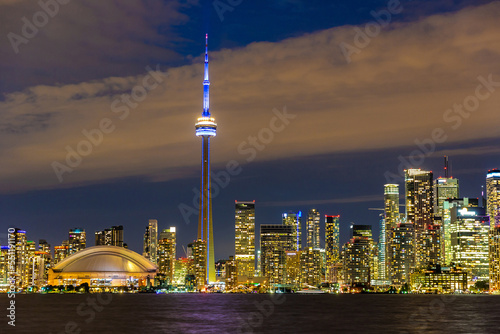 Toronto skyline at night, Canada