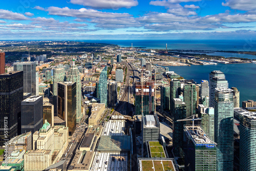 Photography Aerial view of Toronto