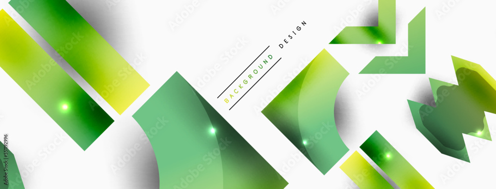 Dynamic composition, shiny geometric shapes abstract background. Trendy techno business template for wallpaper, banner, background or landing Dynamic composition, shiny geometric shapes abstract background. Trendy techno business template for wallpaper, banner, background or landing