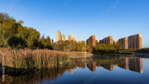 Autumn scenery in urban area of Changchun City, China