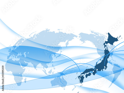 日本地図と世界地図