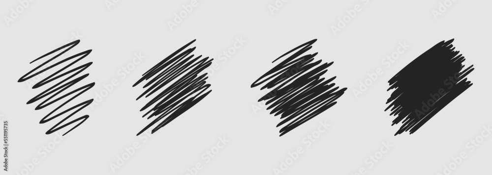Hand drawn line sketch set. Vector scribble doodle linear for message note mark design element. Pencil or pen graffiti elements or draft illustration Hand drawn line sketch set. Vector scribble doodle linear for message note mark design element. Pencil or pen graffiti elements or draft illustration
