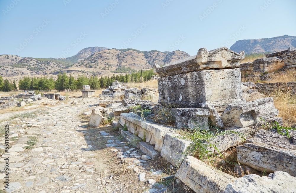 The Massive Necropolis of Hierapolis Above Pamukkale